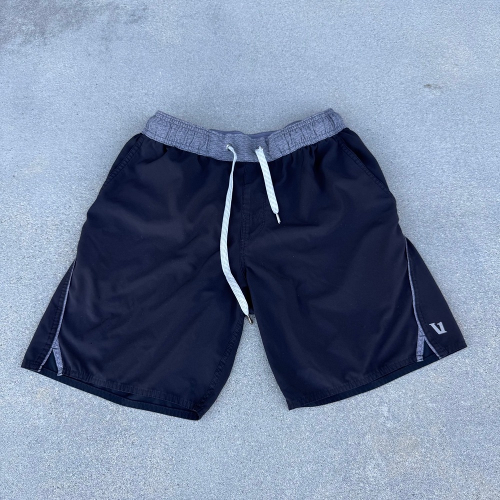 Vuori Mens Active Shorts Black Grey Drawstring Athletic Gym Training Sz S